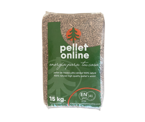 Palet 78 sacos Pellet Madera Energeti 100% Pino (saco 15 kgs)